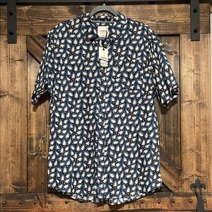 Katin Blue and White Patterned Men's Shirt